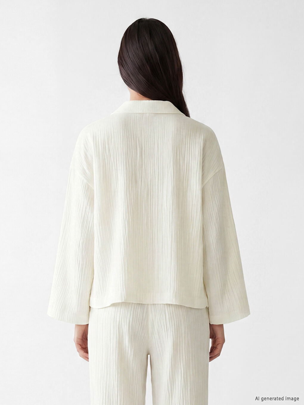 Oversize Women's Muslin Shirt-3