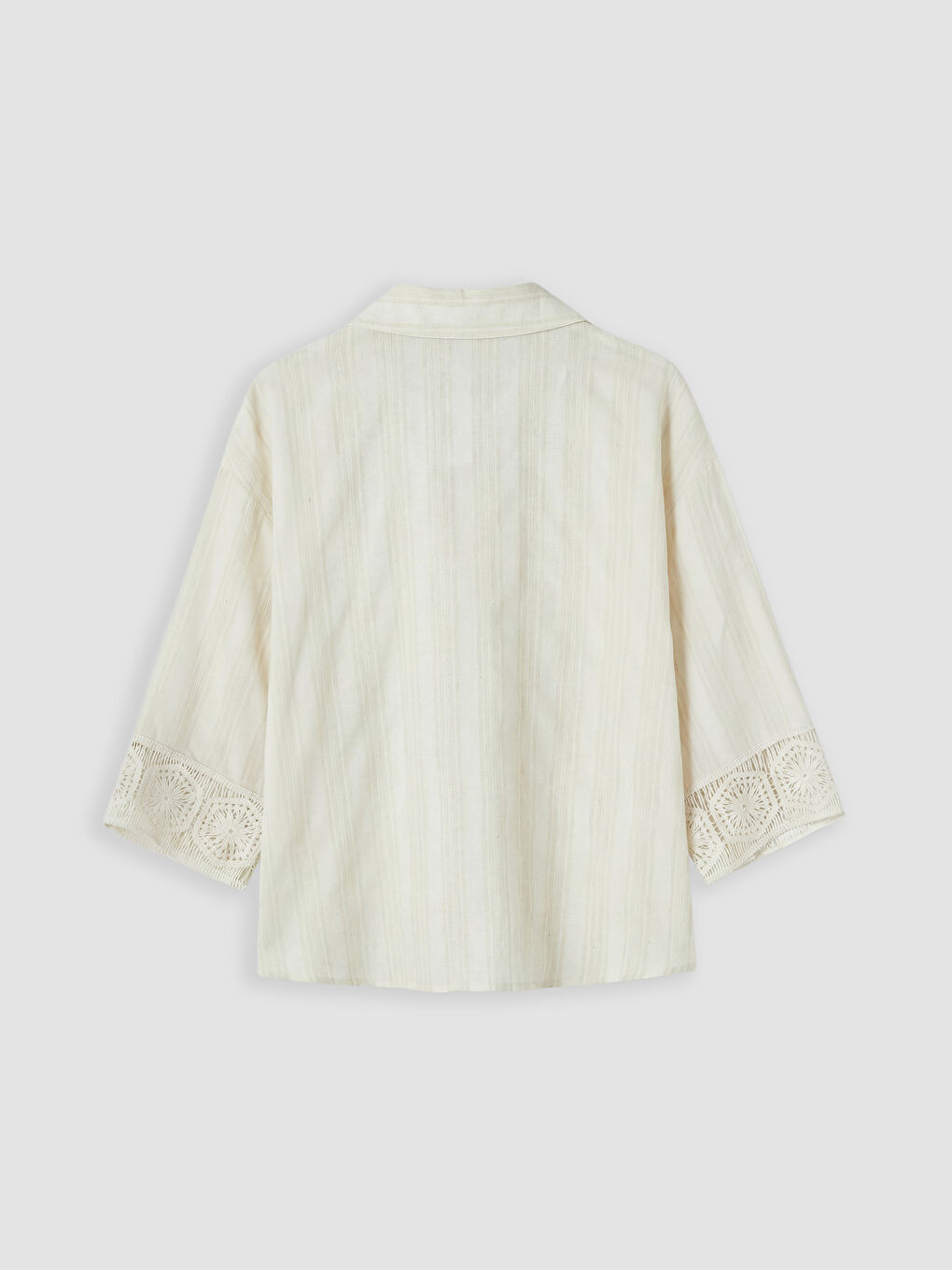 Bej Armürlü Kadın Gömlek-1