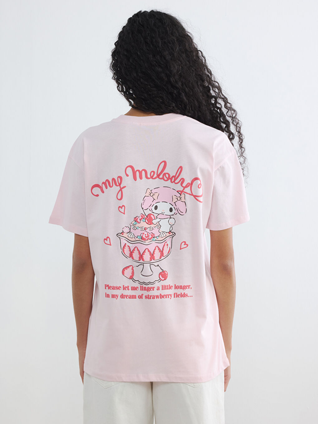 Ženska majica sa okruglim izrezom sa My Melody printom-3