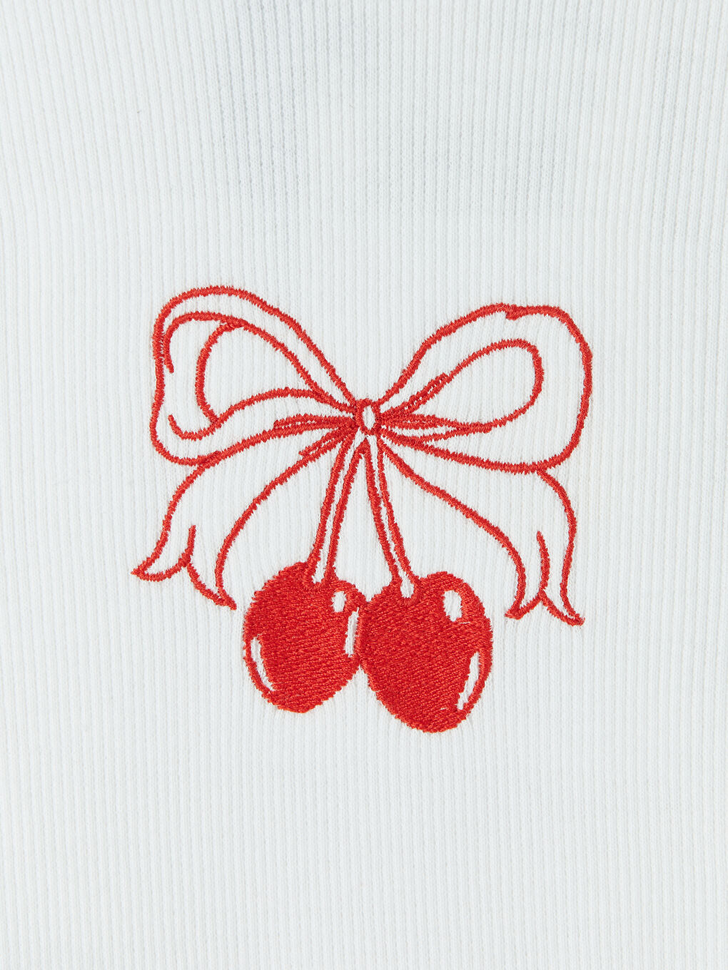 Ekru Nakışlı Kız Çocuk Fitilli Tişört ve Etek-5