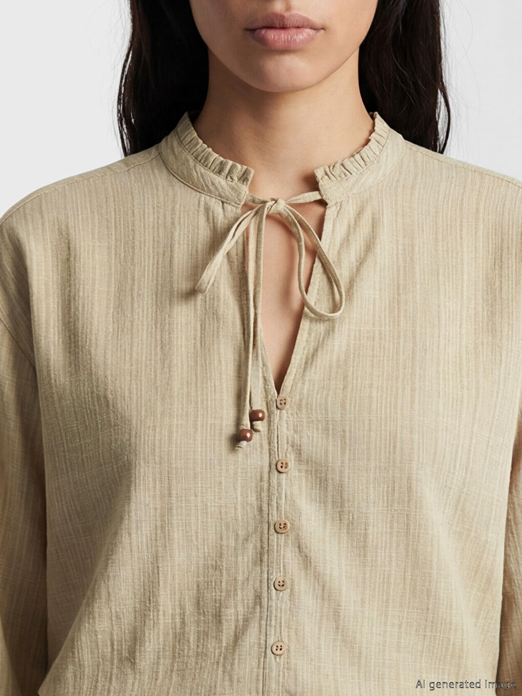 Woman KHAKI Blouse-2