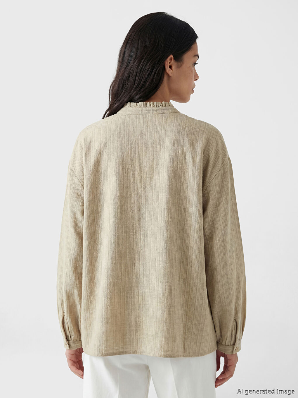 Woman KHAKI Blouse-3