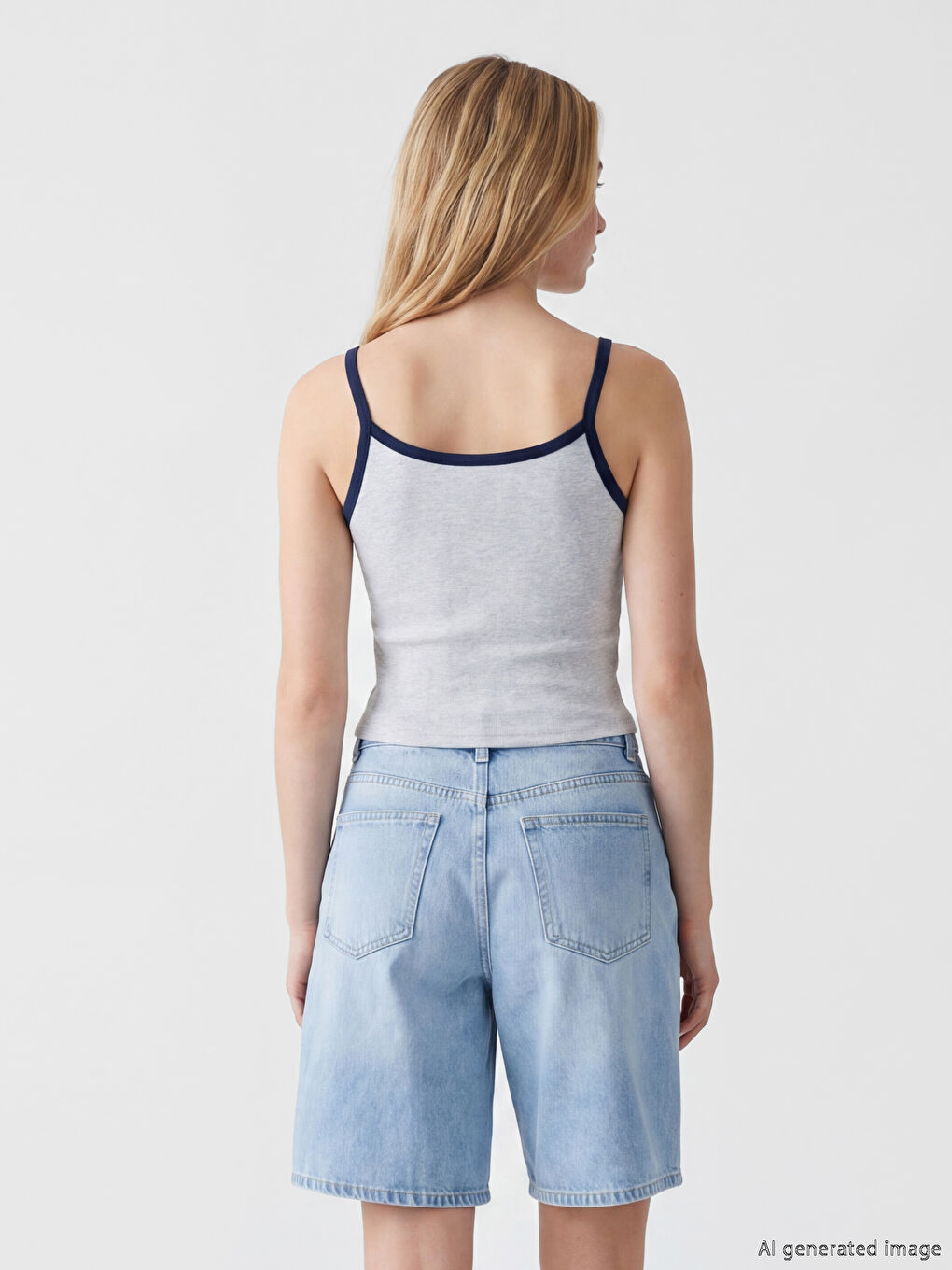 Strappy California Printed Women's Crop Top-3
