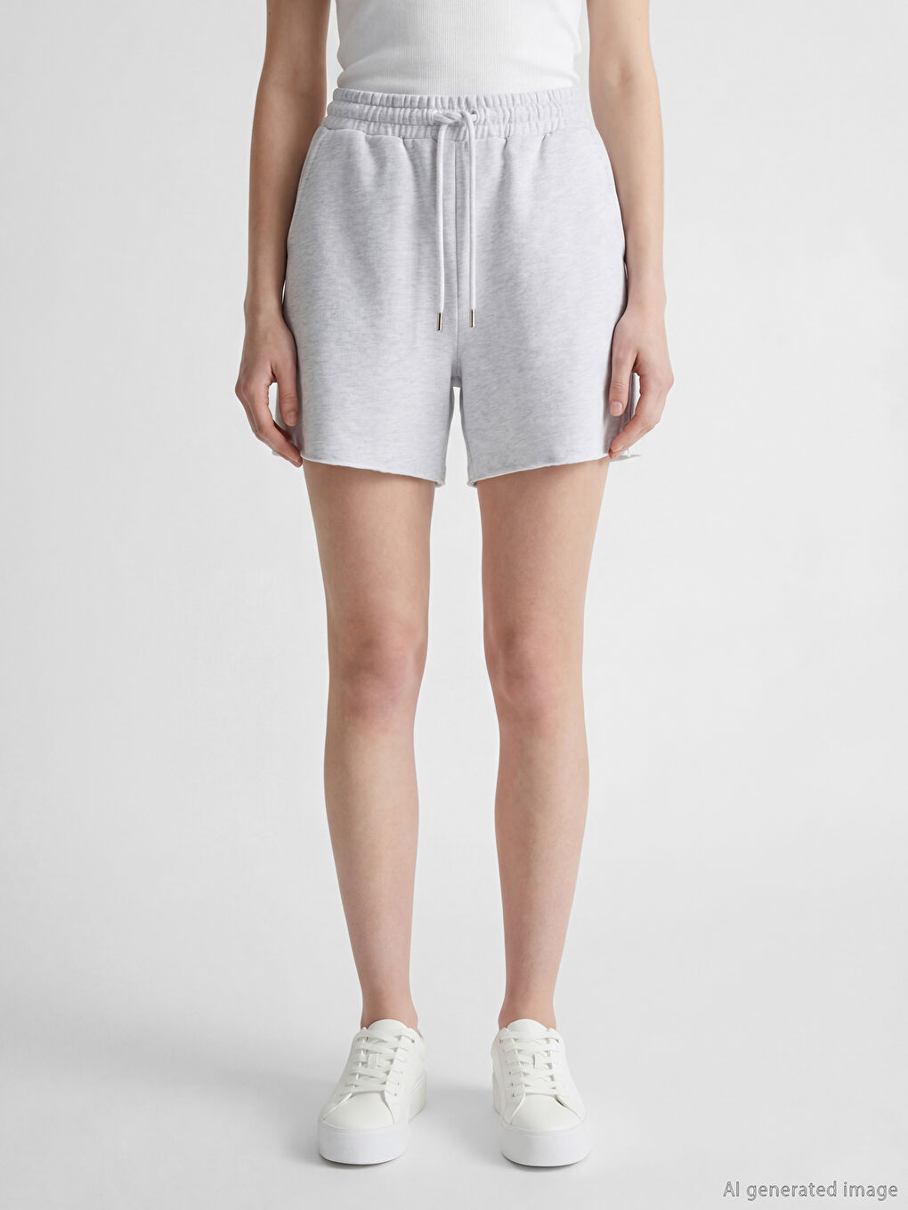 Elastic Waist Women's Shorts-1
