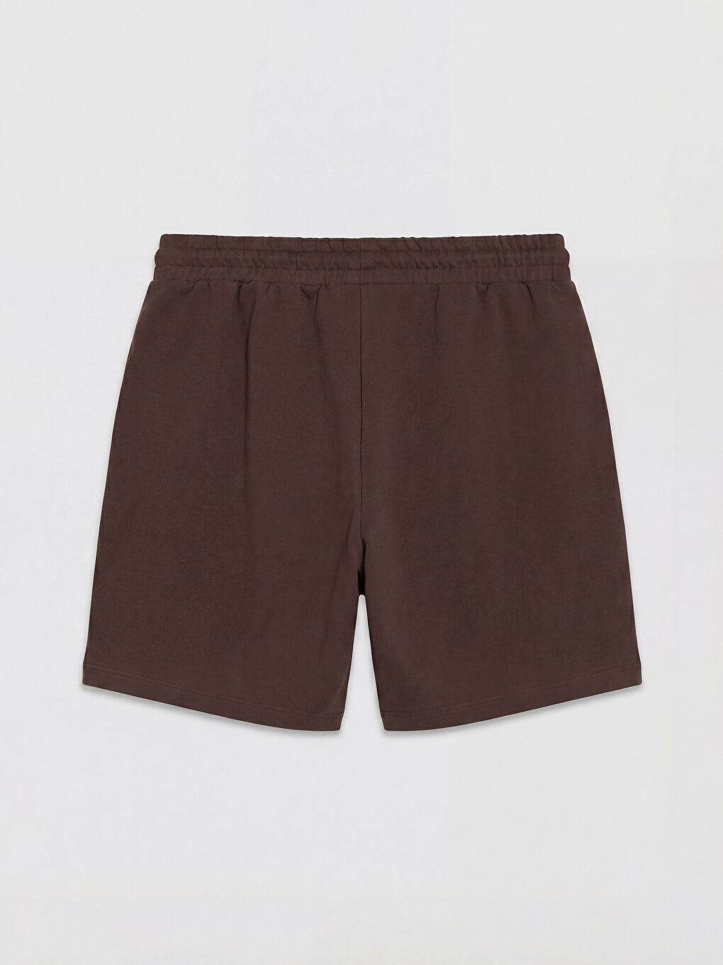 Kahverengi Beli Lastikli Kadın Şort-1