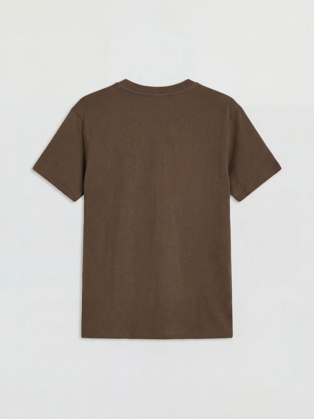 Kahverengi Bisiklet Yaka Los Angeles Baskılı Kadın Tişört-1