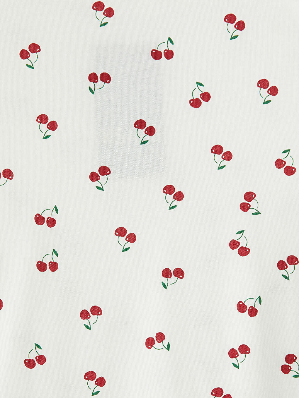 Beyaz Bisiklet Yaka Kadın Tişört-6