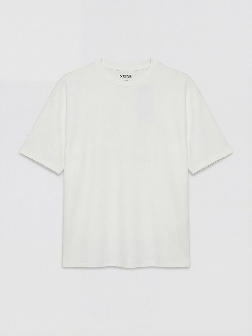 Beyaz Bisiklet Yaka Soft Touch Kadın Tişört