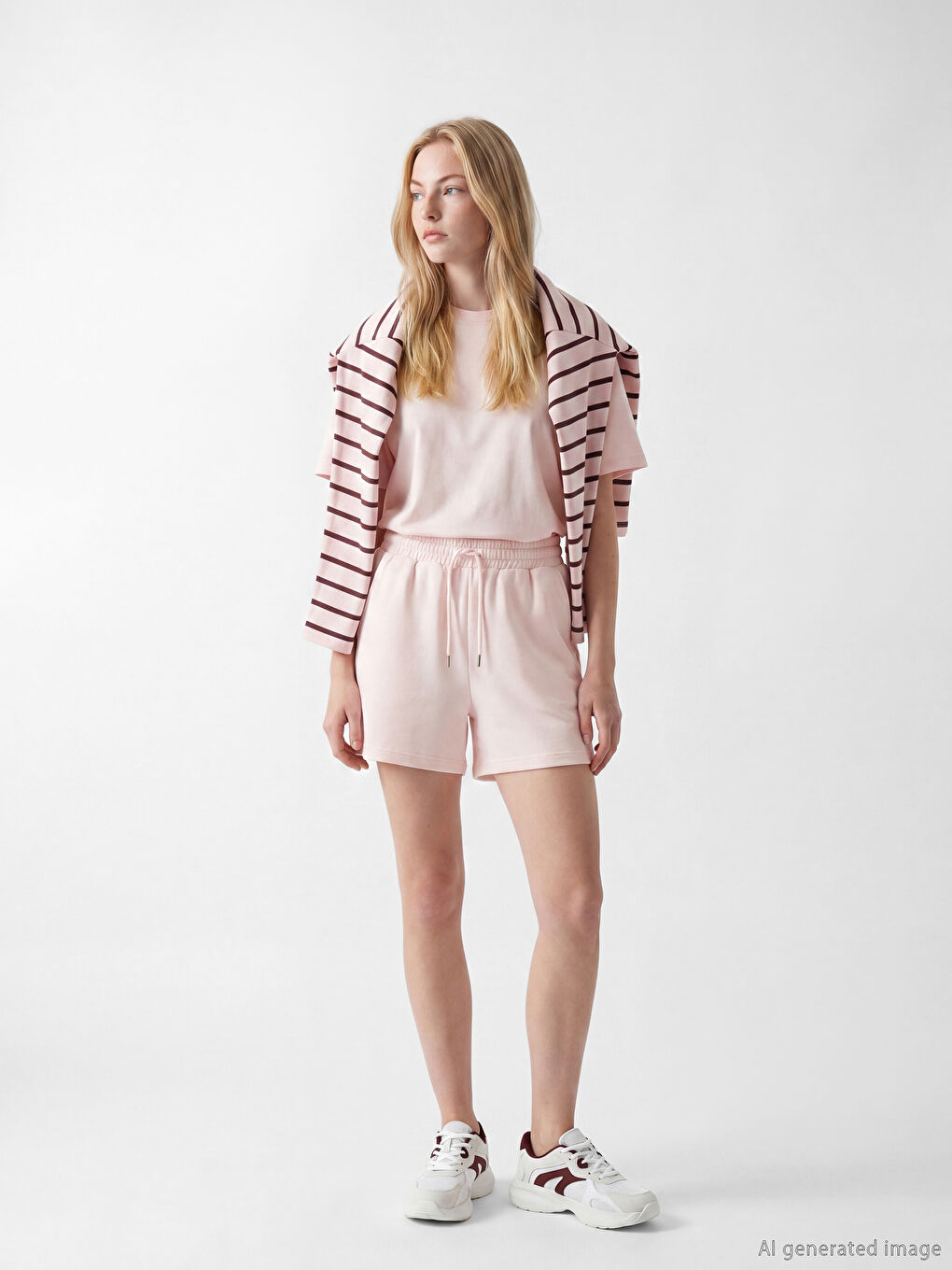 Elastische Taille Soft Touch Damen Shorts