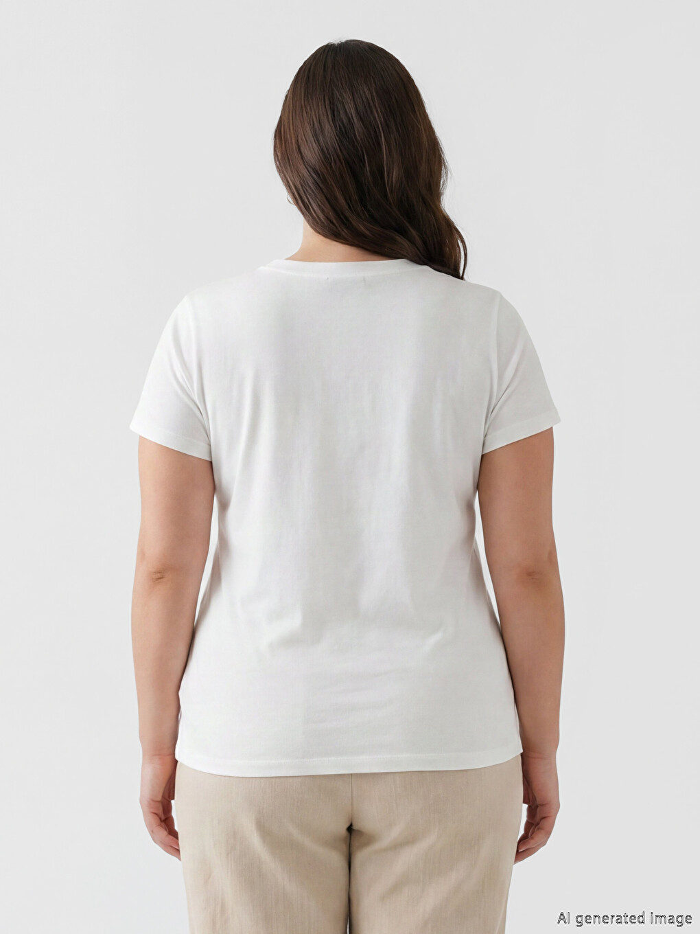 Crew Neck Printed Women's T-Shirt-7