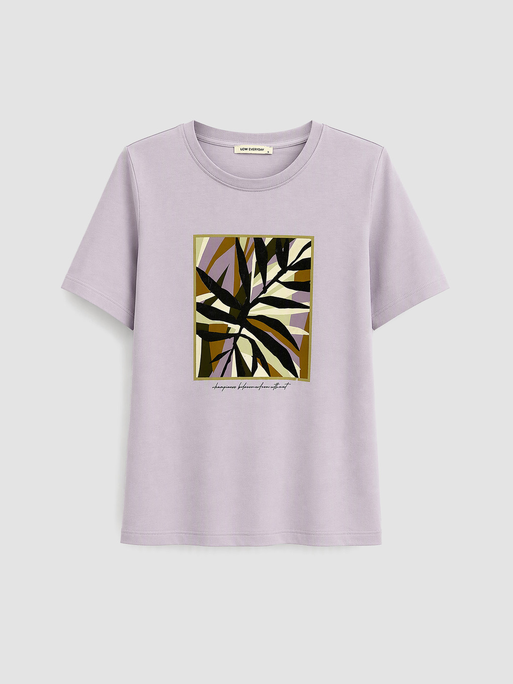 Printed %100 Cotton Women's T-shirt