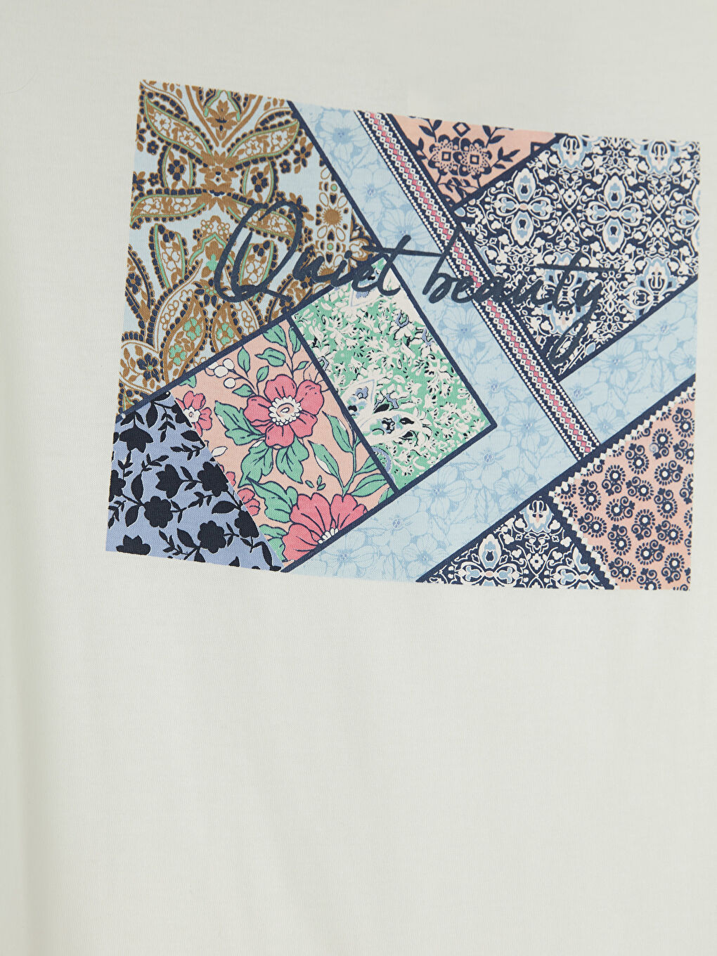 Crew Neck Printed Women's T-Shirt-2