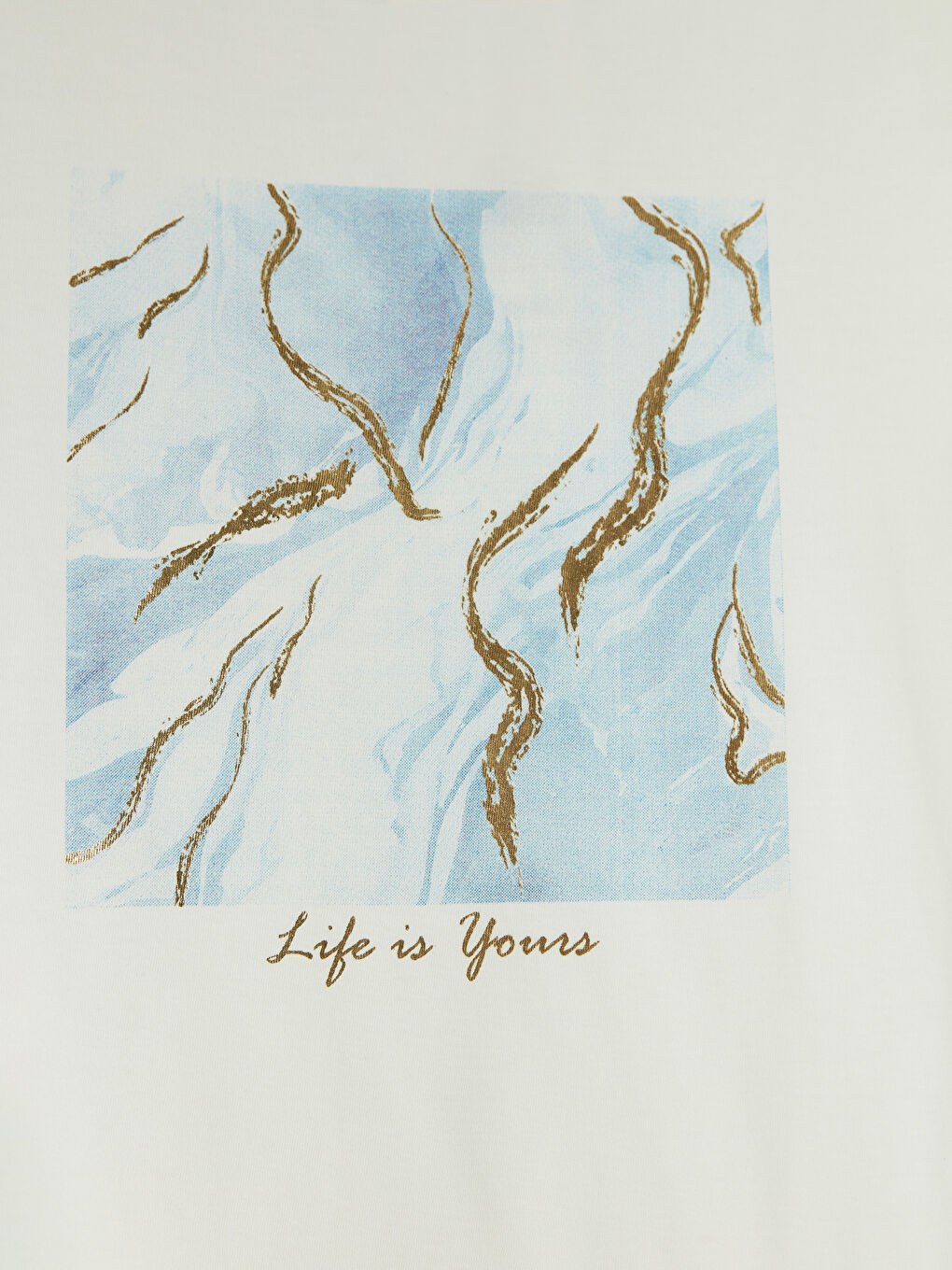 Crew Neck Printed Women's T-Shirt-6