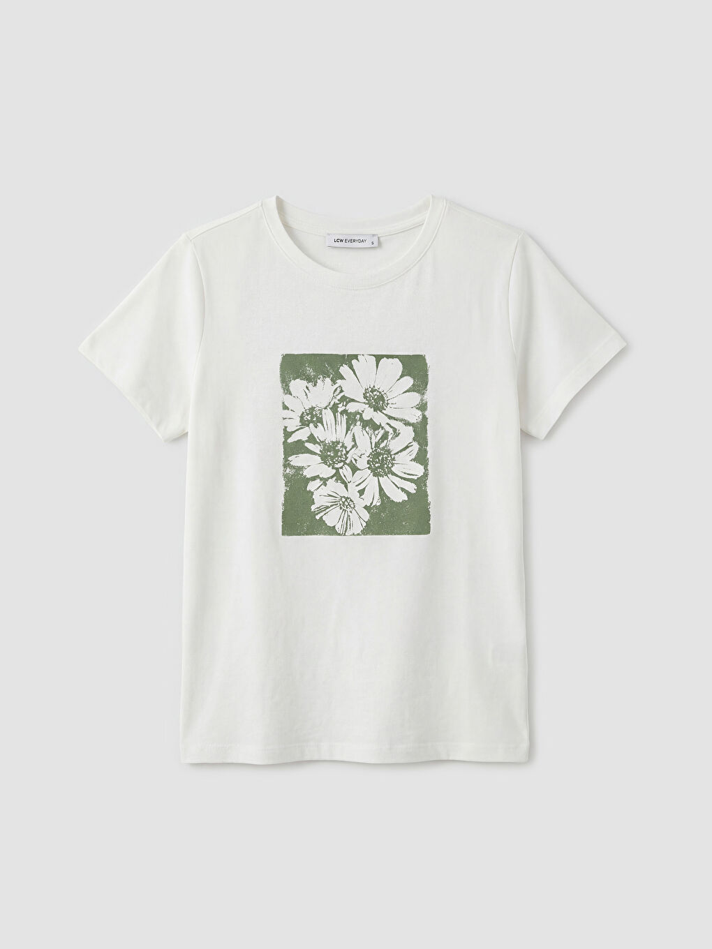 Crew Neck Printed Women's T-Shirt-4