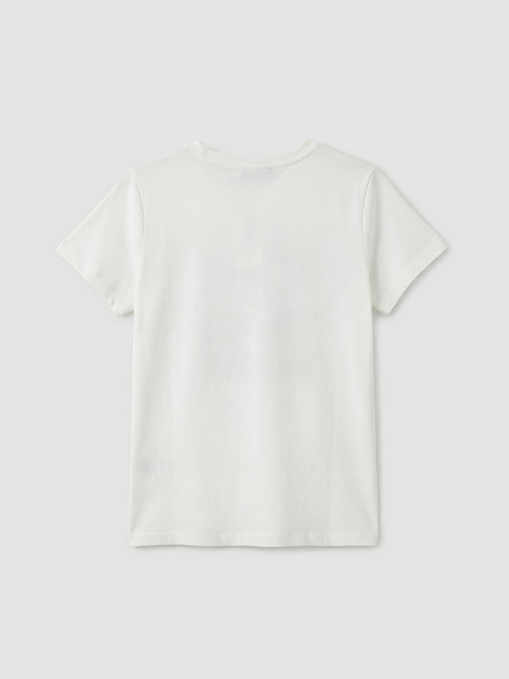 Crew Neck Printed Women's T-Shirt-5