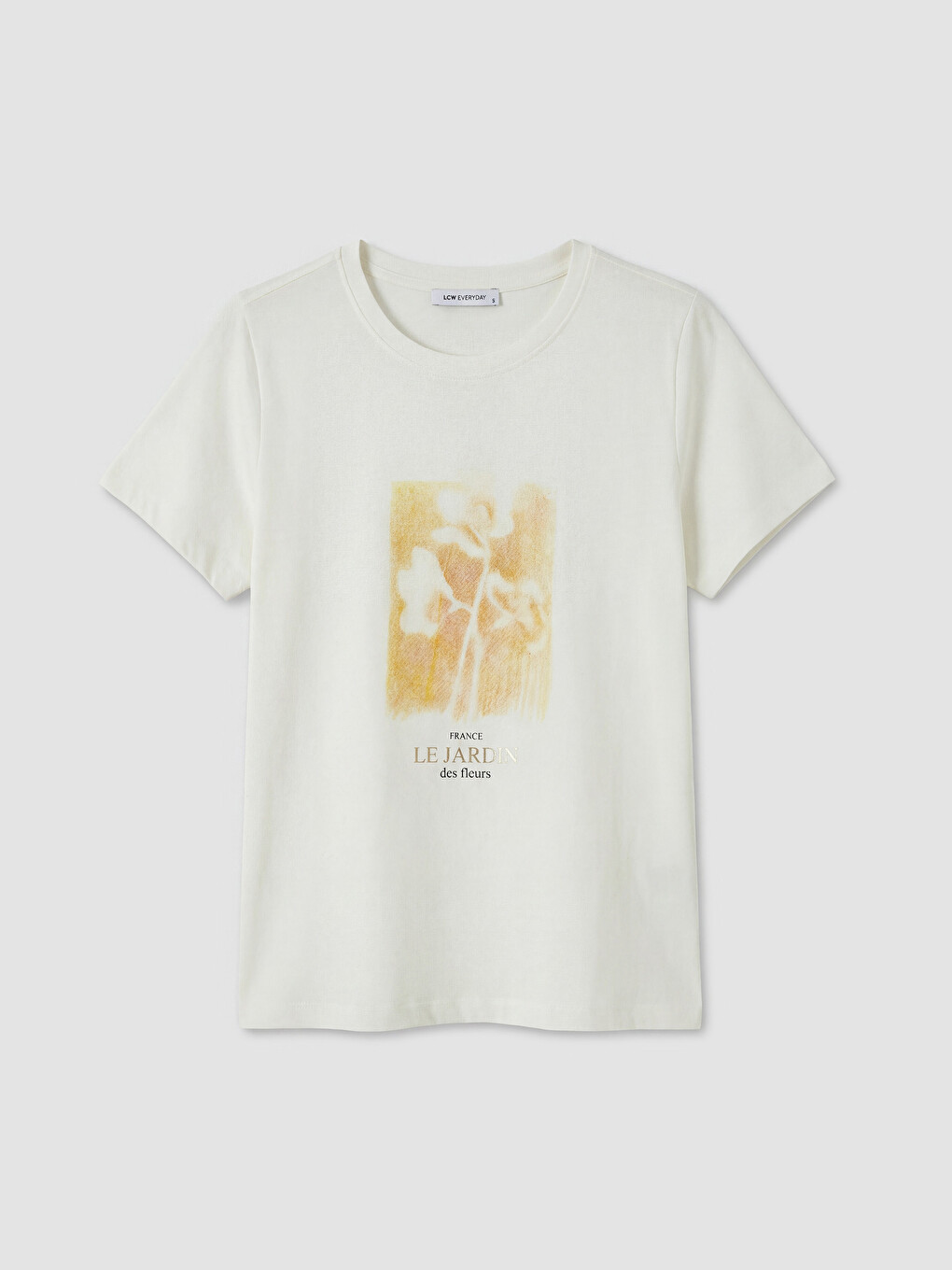 Crew Neck Printed Women's T-Shirt-4