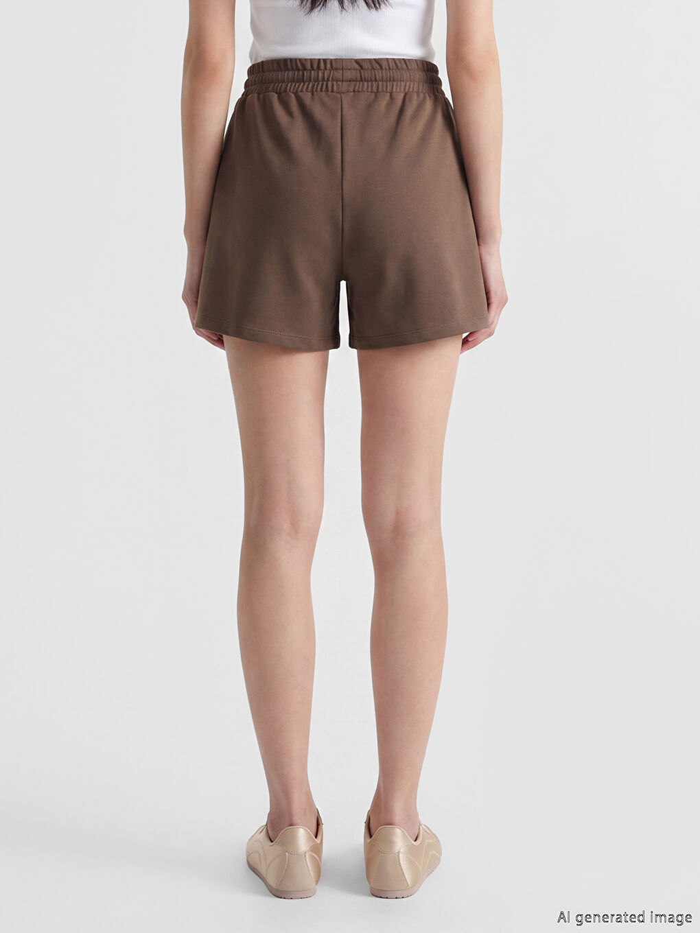 Elastic Waist Women's Shorts-3