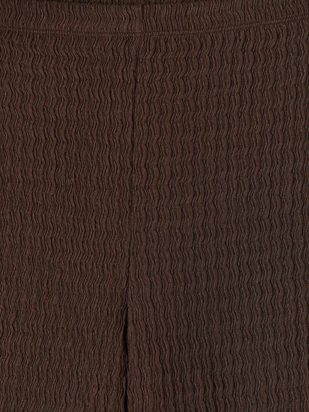 Kahverengi Beli Lastikli Dokulu Kadın Pantolon-2