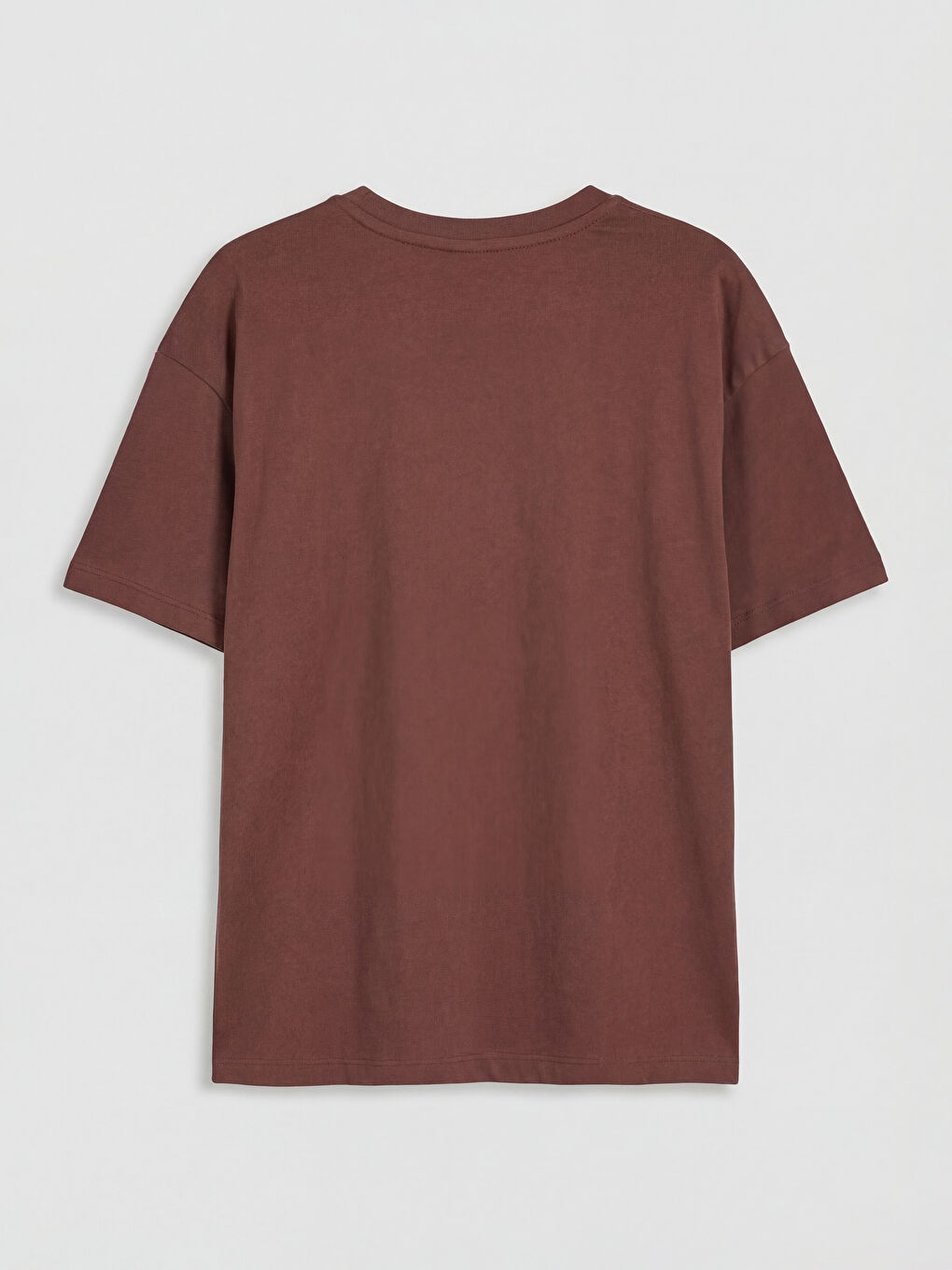 Kahverengi Baskılı Kız Çocuk Tişört-1