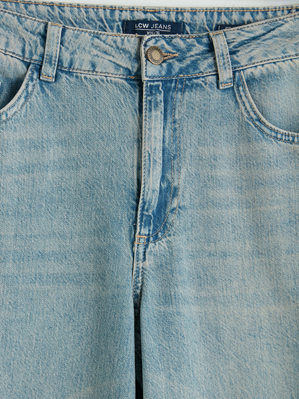 İndigo Straight Fit Kadın Jean Pantolon-2