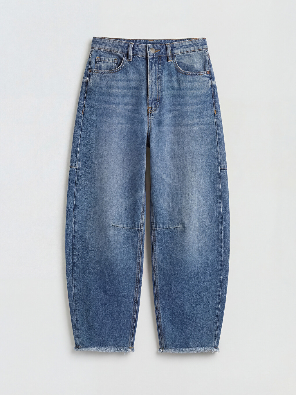 High Waist Barrel Fit Damen Jeans-3