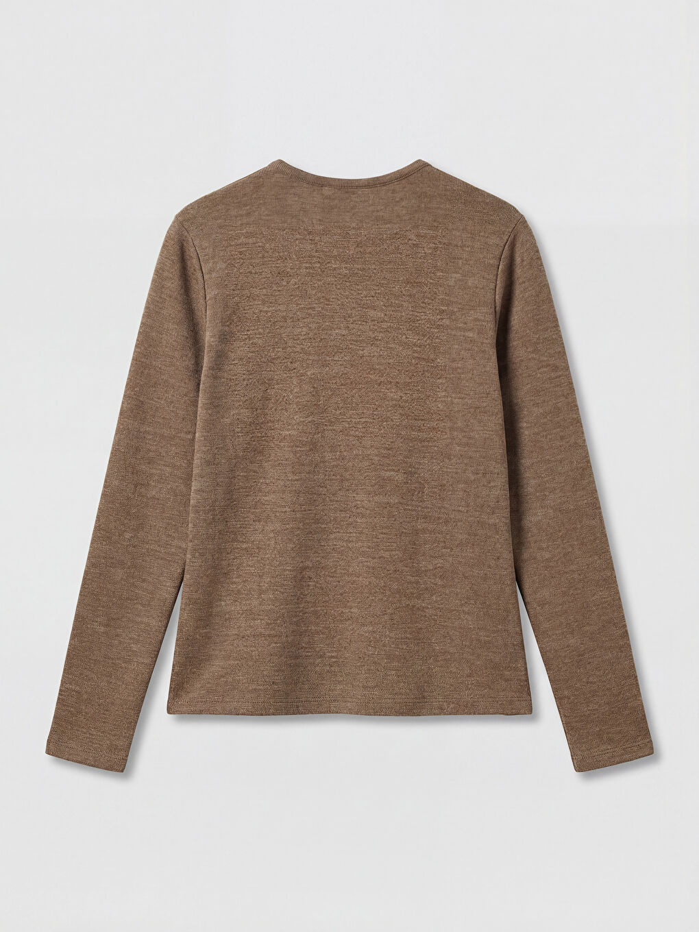 Kahverengi Kruvaze Yaka Metal Aplikeli Bluz-1