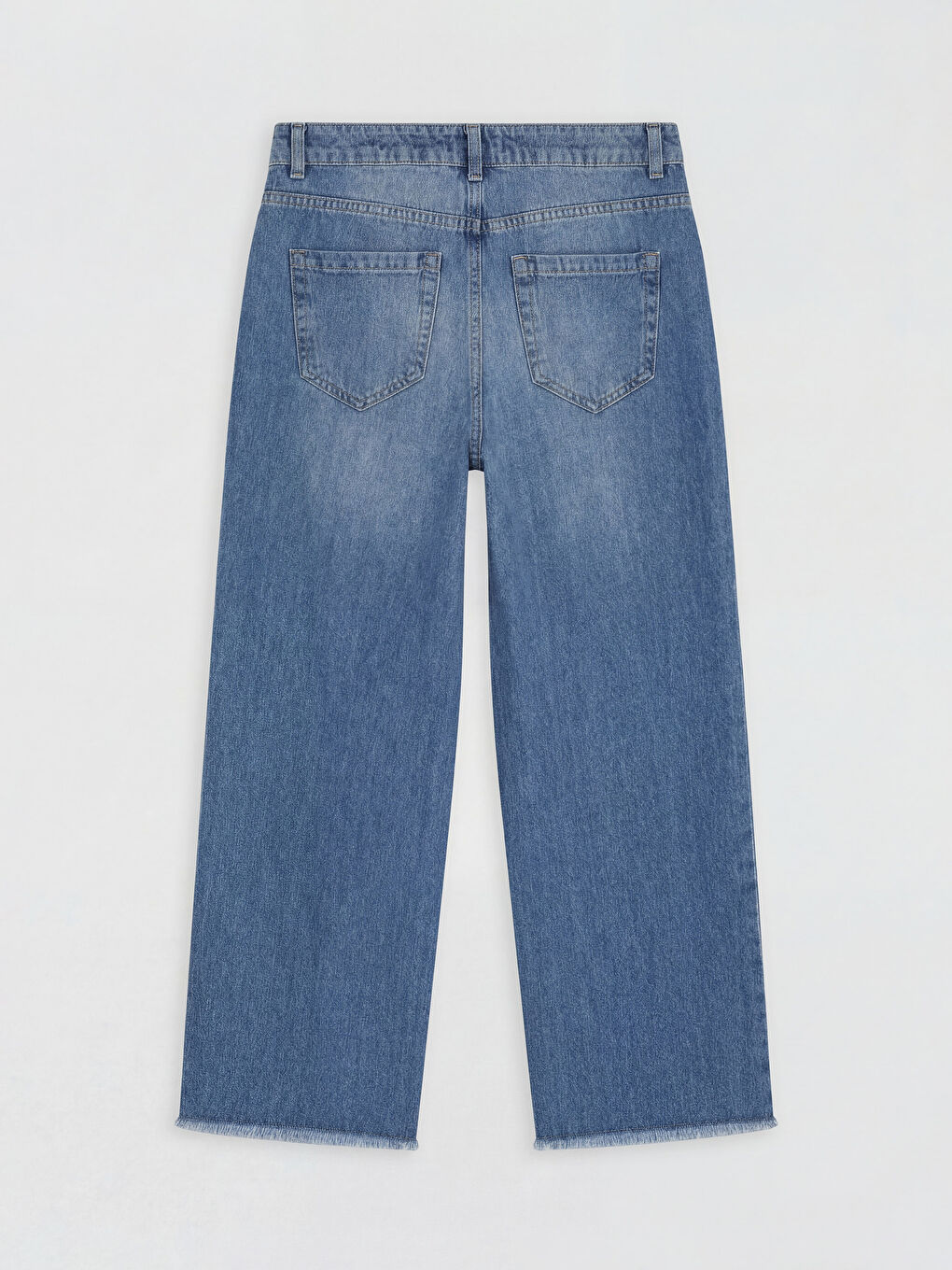 İndigo Barrel Fit Kadın Jean Pantolon-1