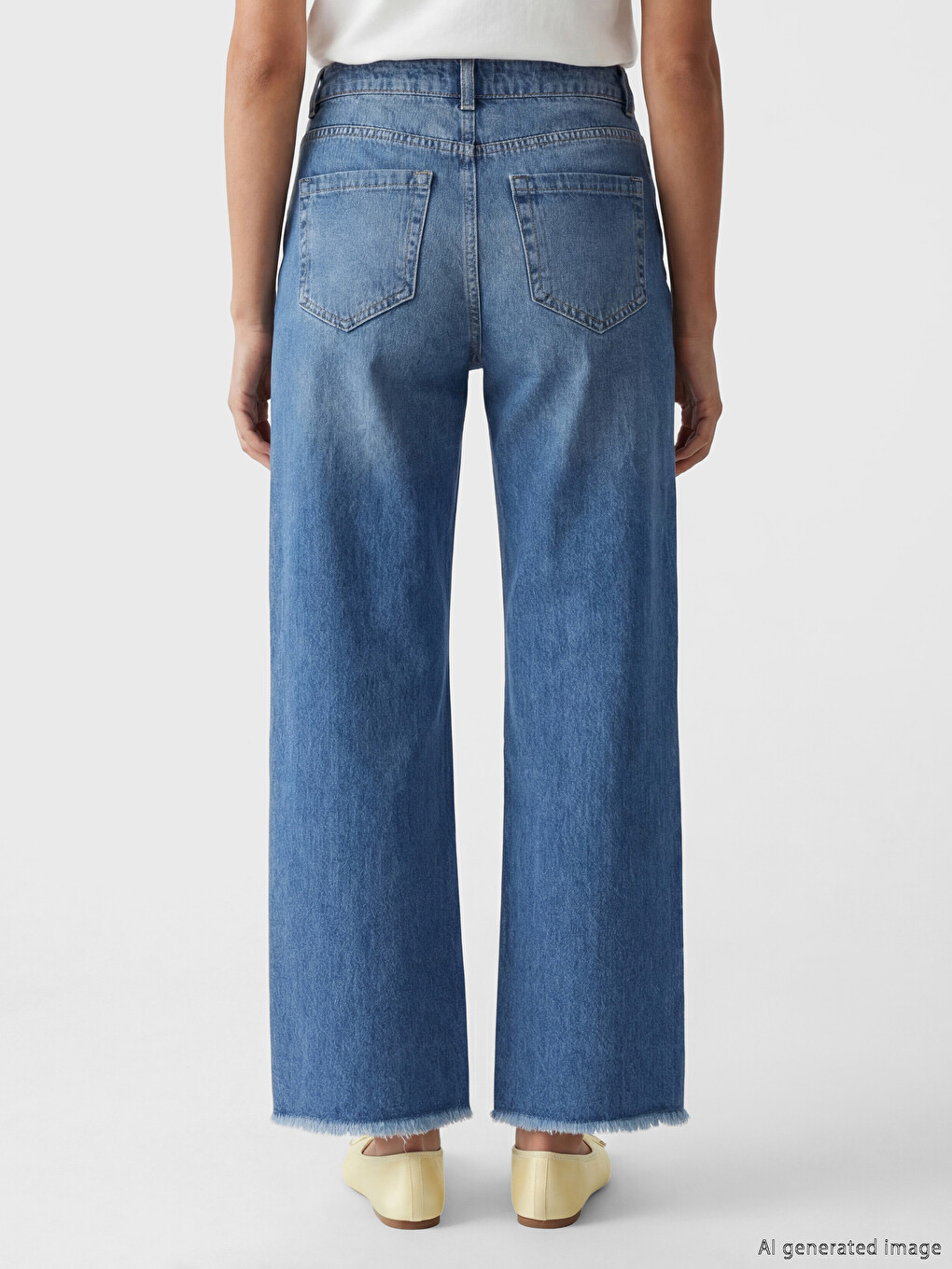 İndigo Barrel Fit Kadın Jean Pantolon-3