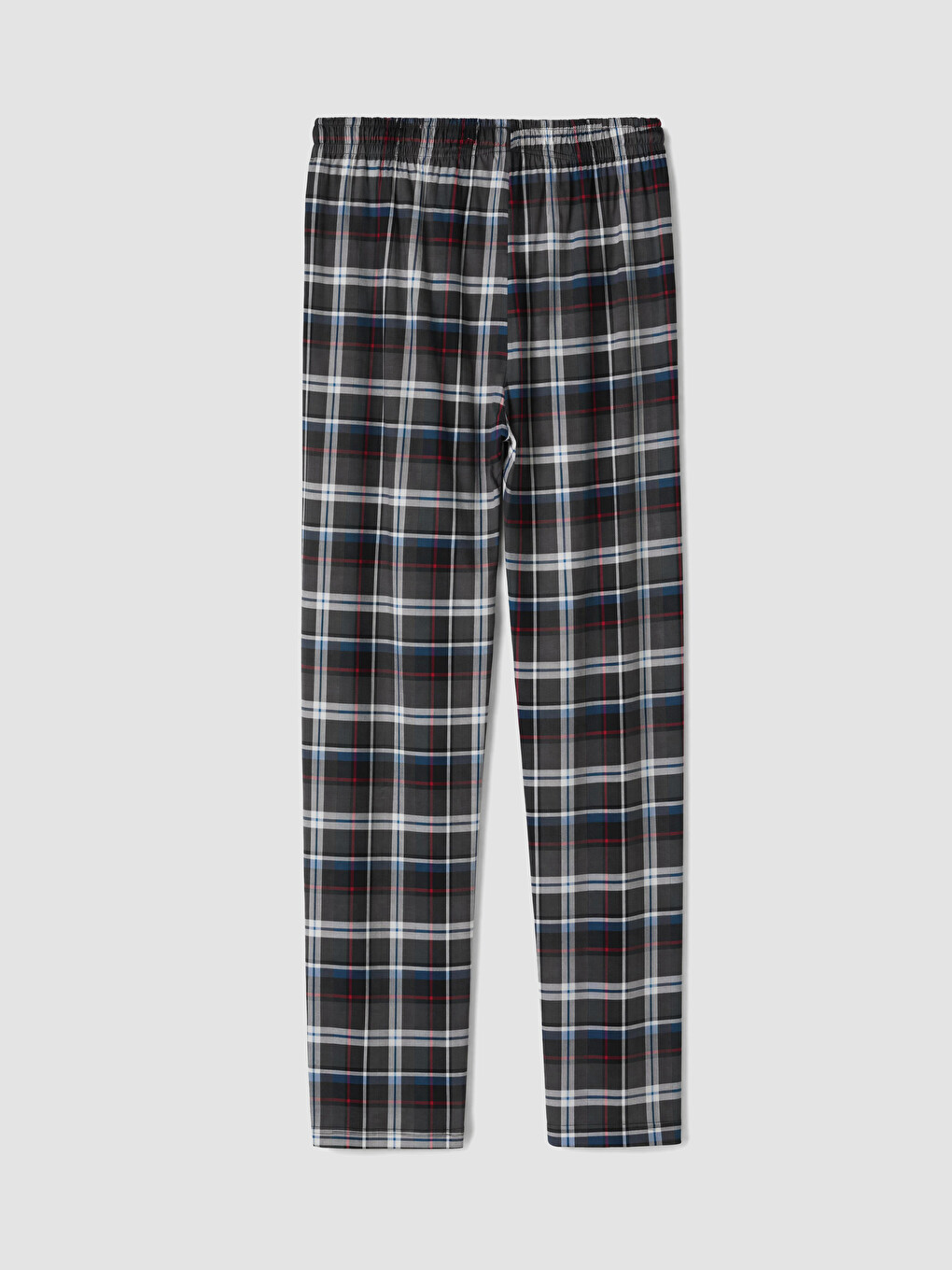 Siyah Regular Fit Ekose Erkek Pijama Altı-2