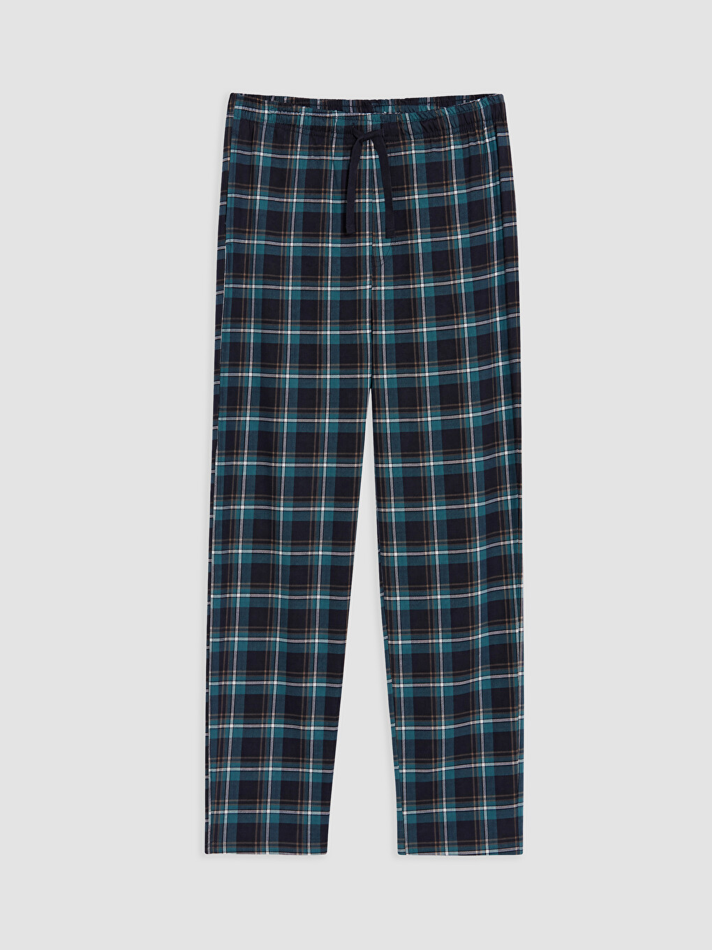 Mavi Regular Fit Ekose Erkek Pijama Altı