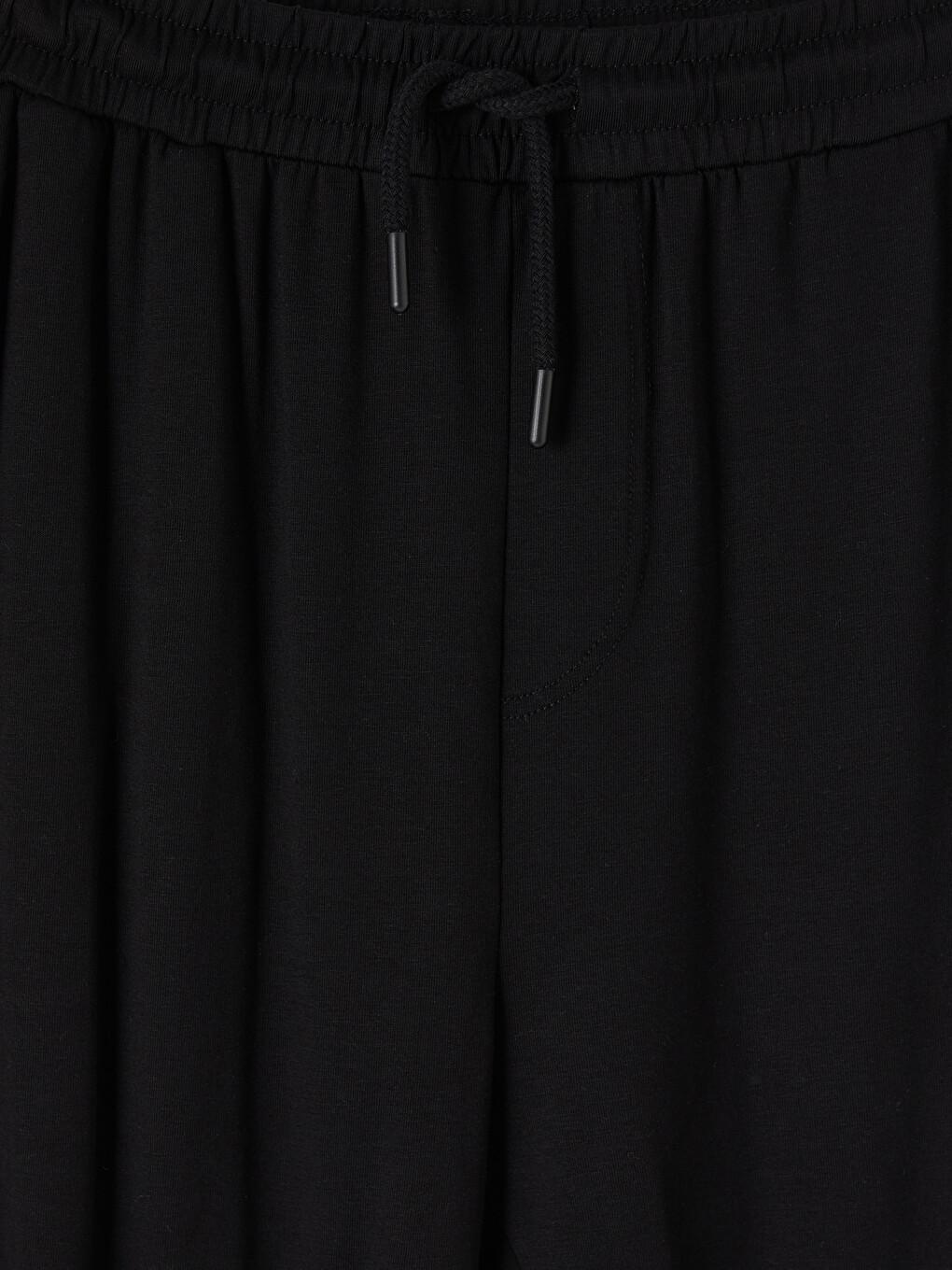 Siyah Regular Fit Erkek Pijama Alt-1