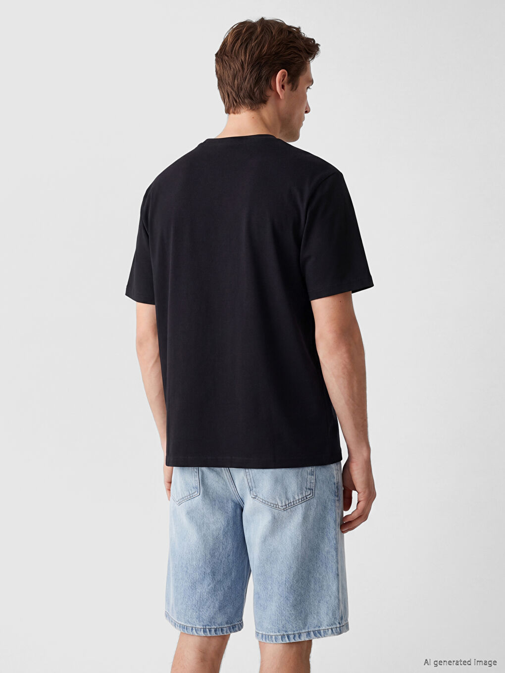 Crew Neck Printed Men's Jersey T-Shirt-2