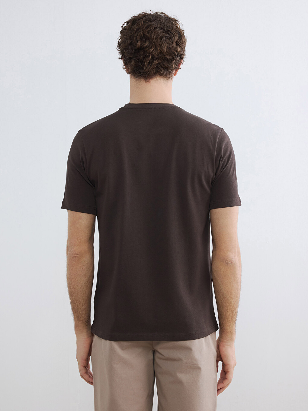 Crew Neck Slogan Printed Men's T-Shirt-2