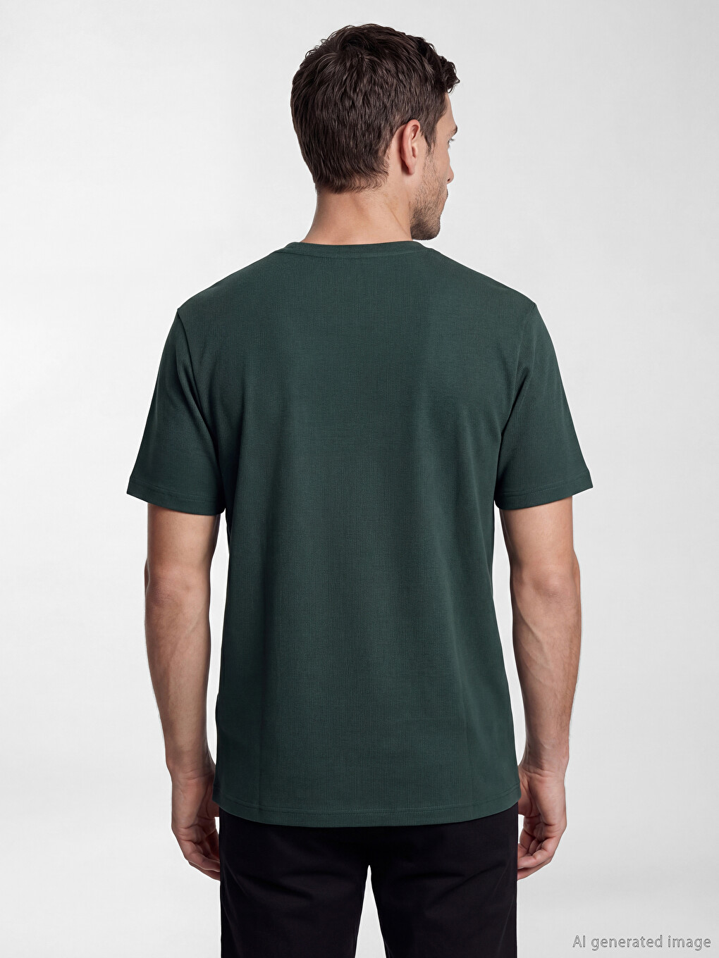 Crew Neck Slogan Printed Men's T-Shirt-2