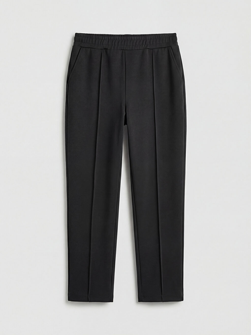 Siyah Beli Lastikli Kadın Pantolon