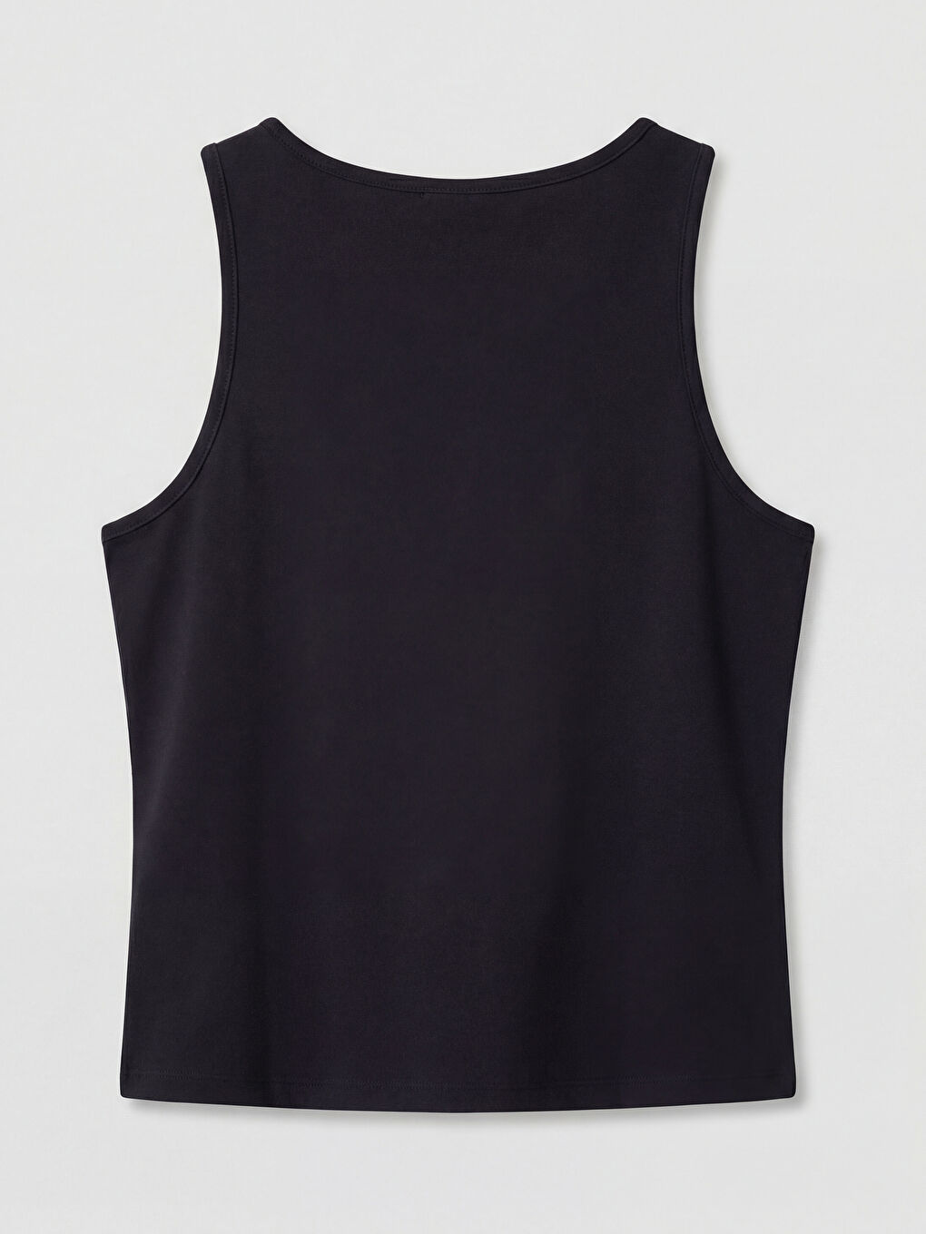 Siyah Bisiklet Yaka Kadın Atlet	-5