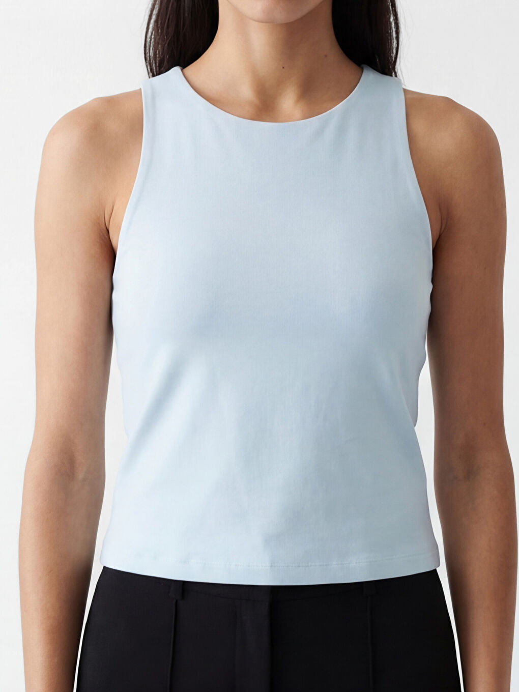 Mavi Bisiklet Yaka Kadın Atlet	-2