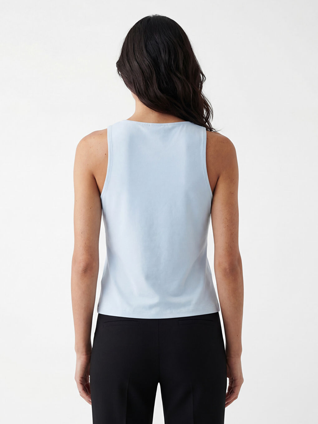 Mavi Bisiklet Yaka Kadın Atlet	-3