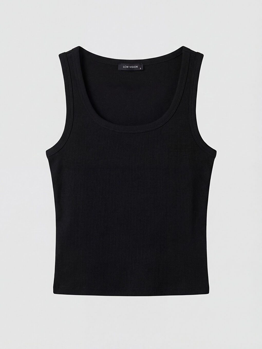 Siyah Kare Yaka Kadın Atlet-4