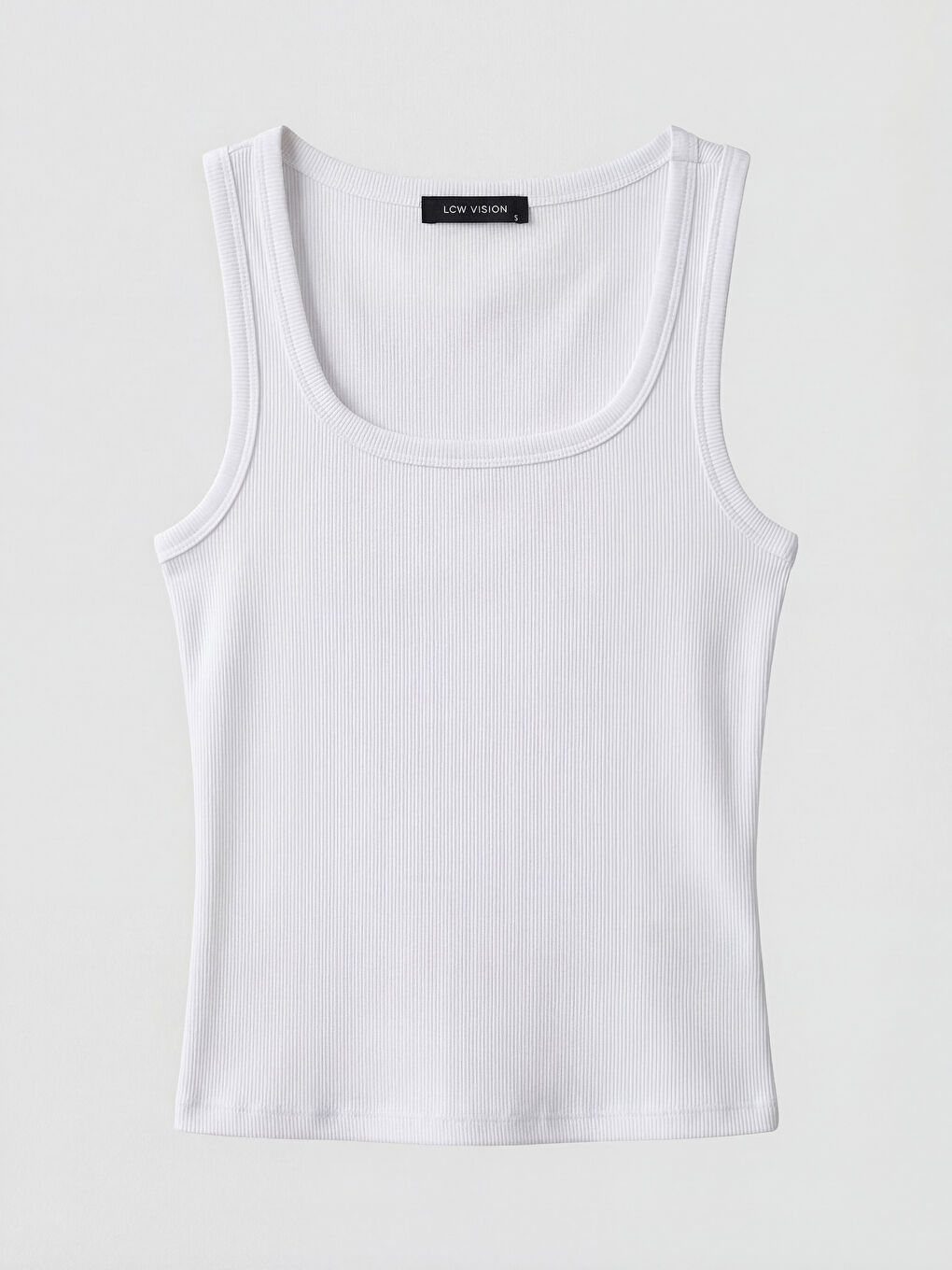 Beyaz Kare Yaka Kadın Atlet