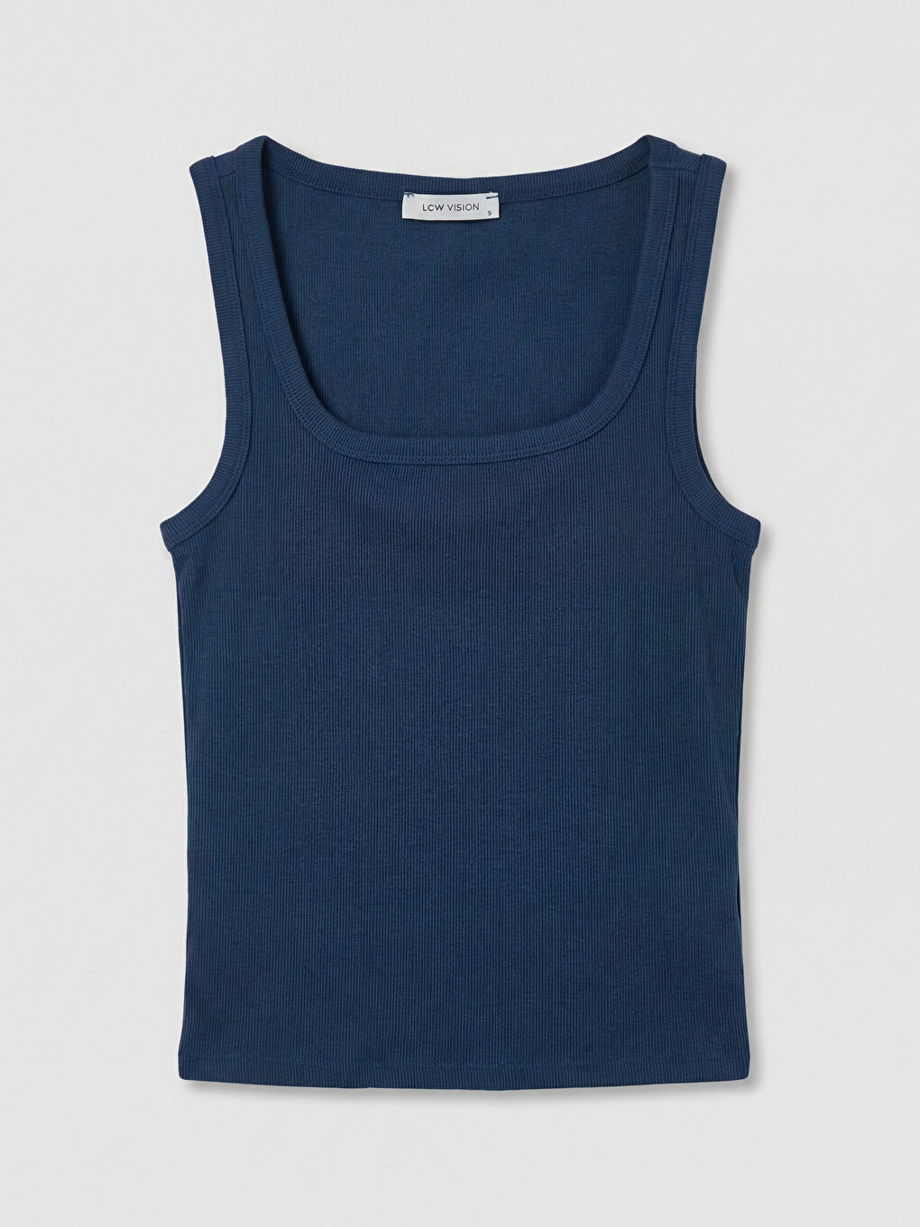 Lacivert Kare Yaka Kadın Atlet