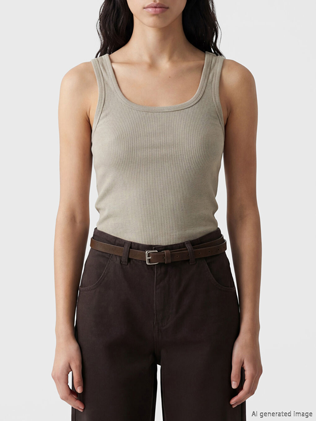Square Neck Women's Tank Top-2