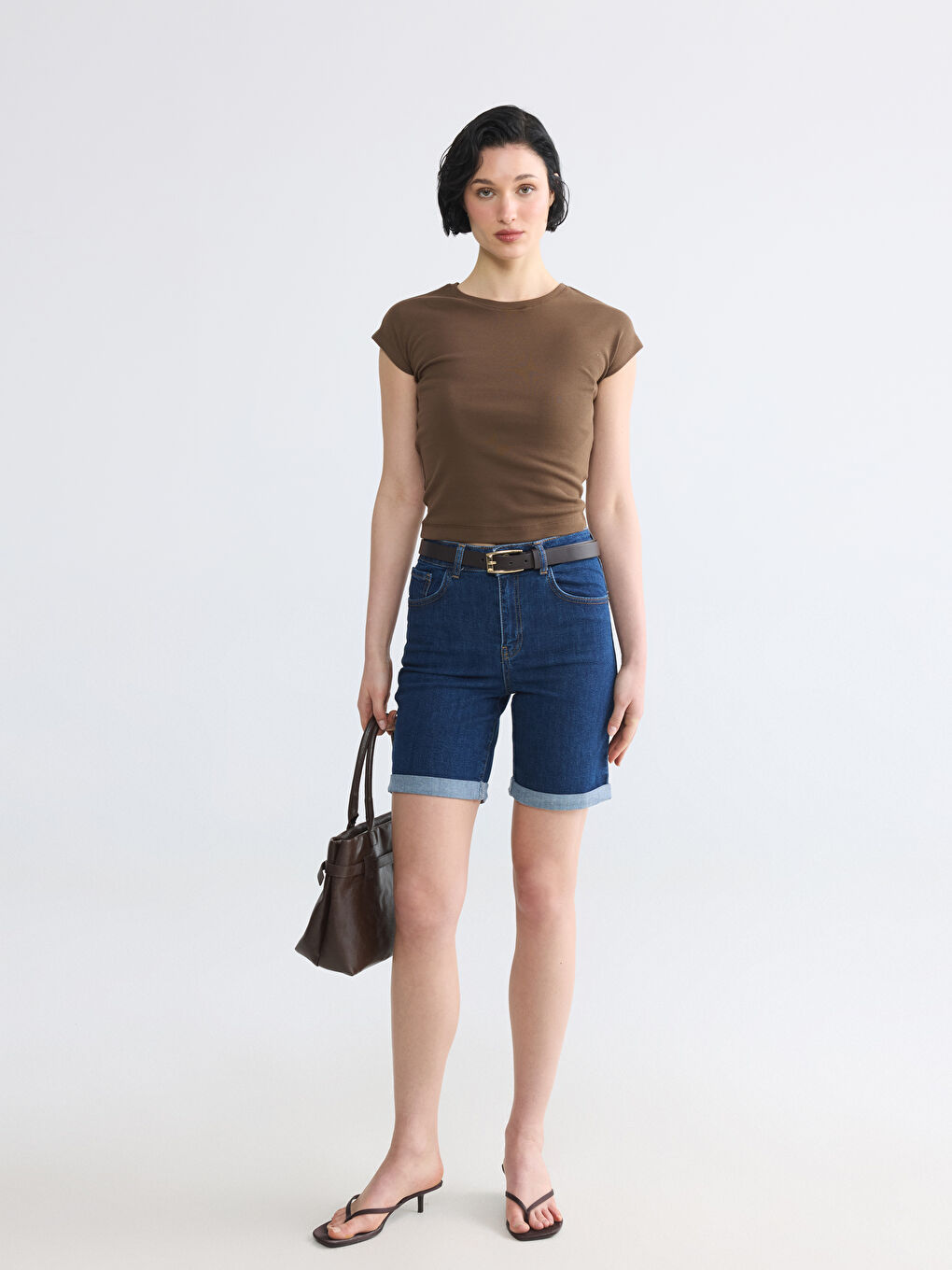 Crew Neck Women's Crop-1
