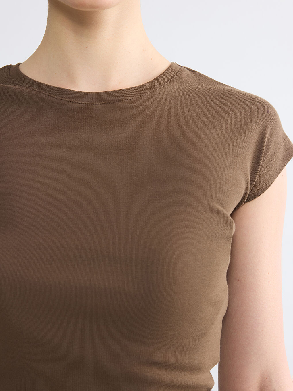 Crew Neck Women's Crop-2