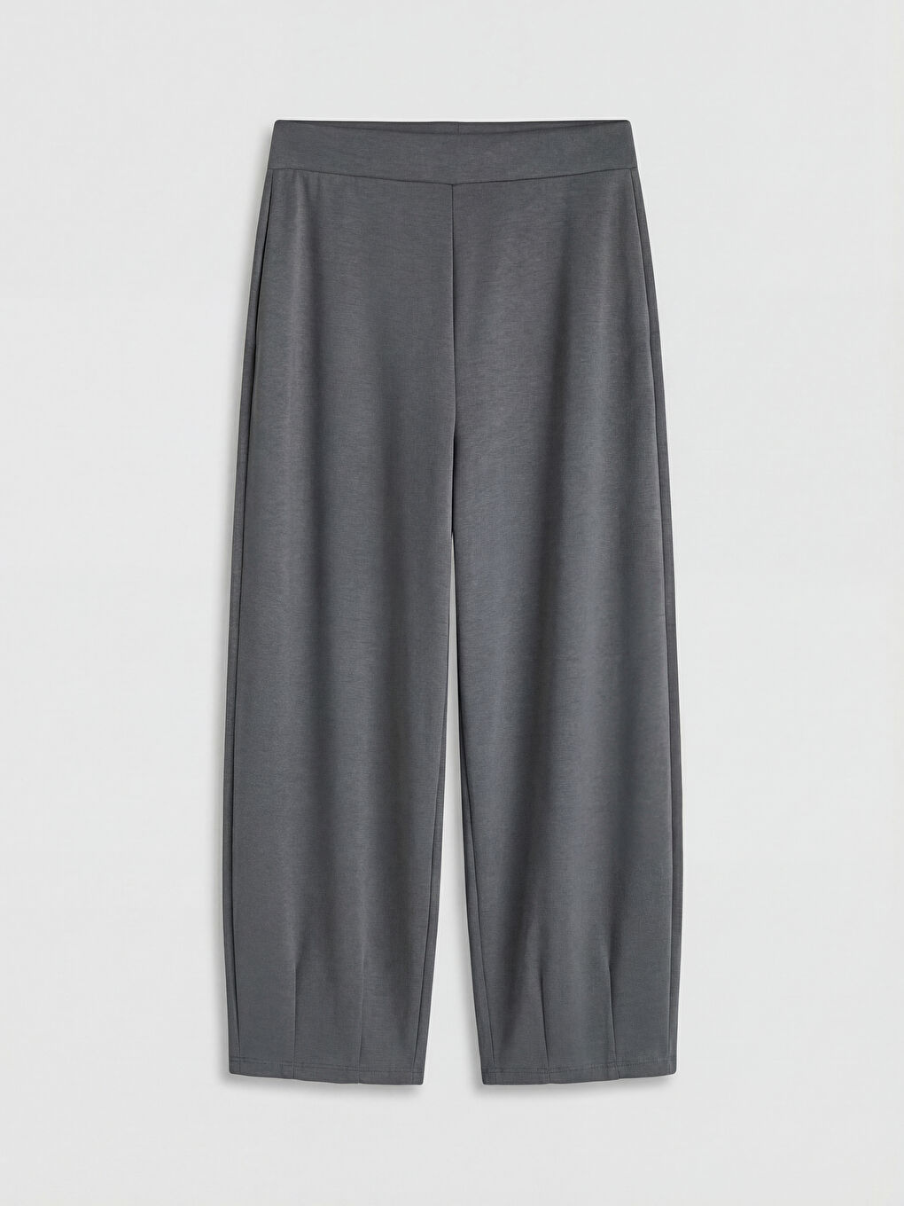 Gri Beli Lastikli Kadın Eşofman Altı