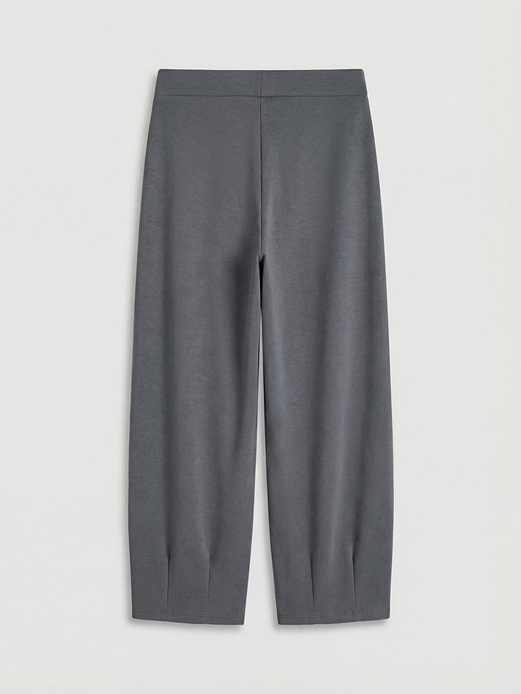 Gri Beli Lastikli Kadın Eşofman Altı-1