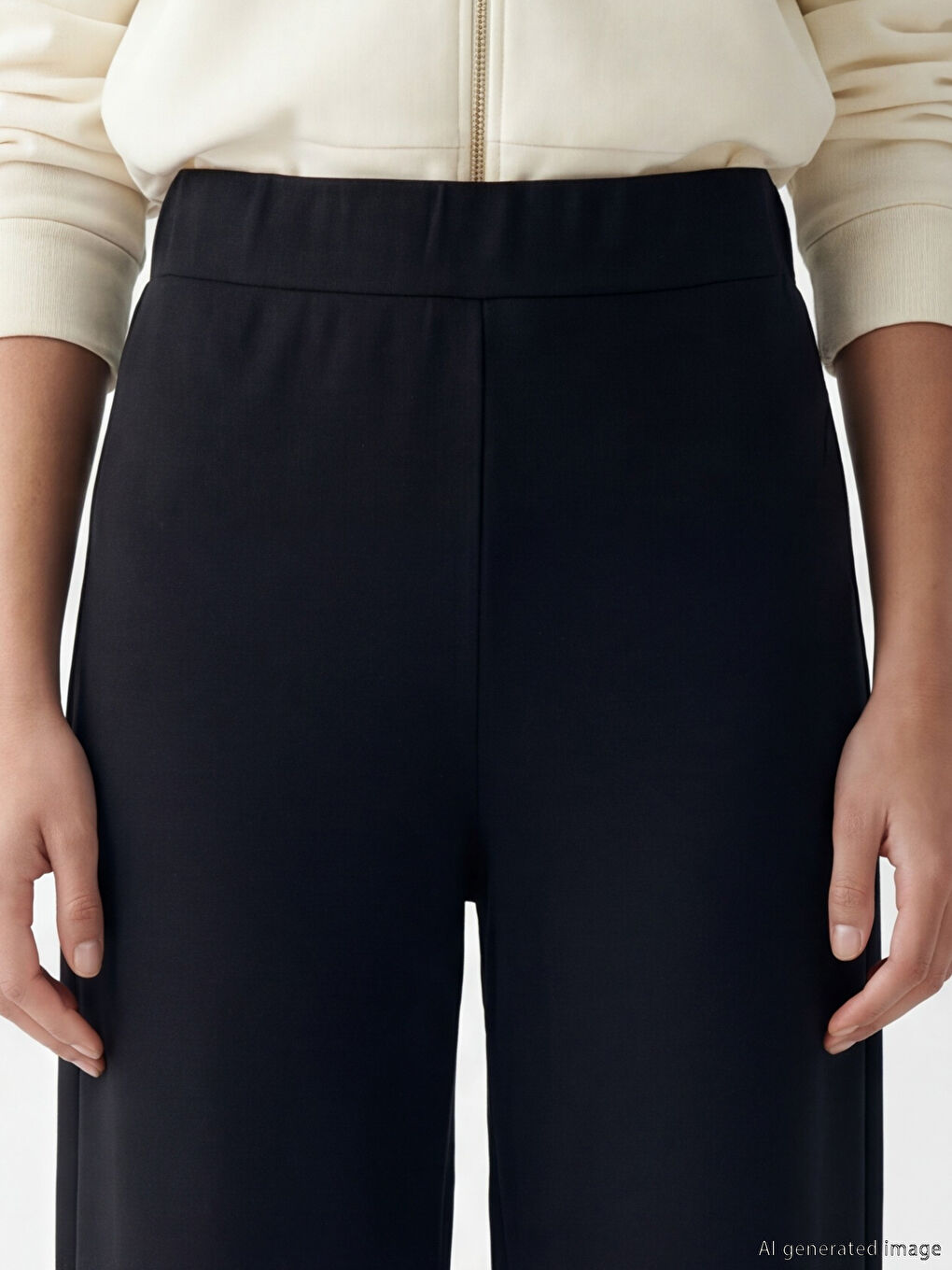 Elastic Waist Women's Sweatpants-2