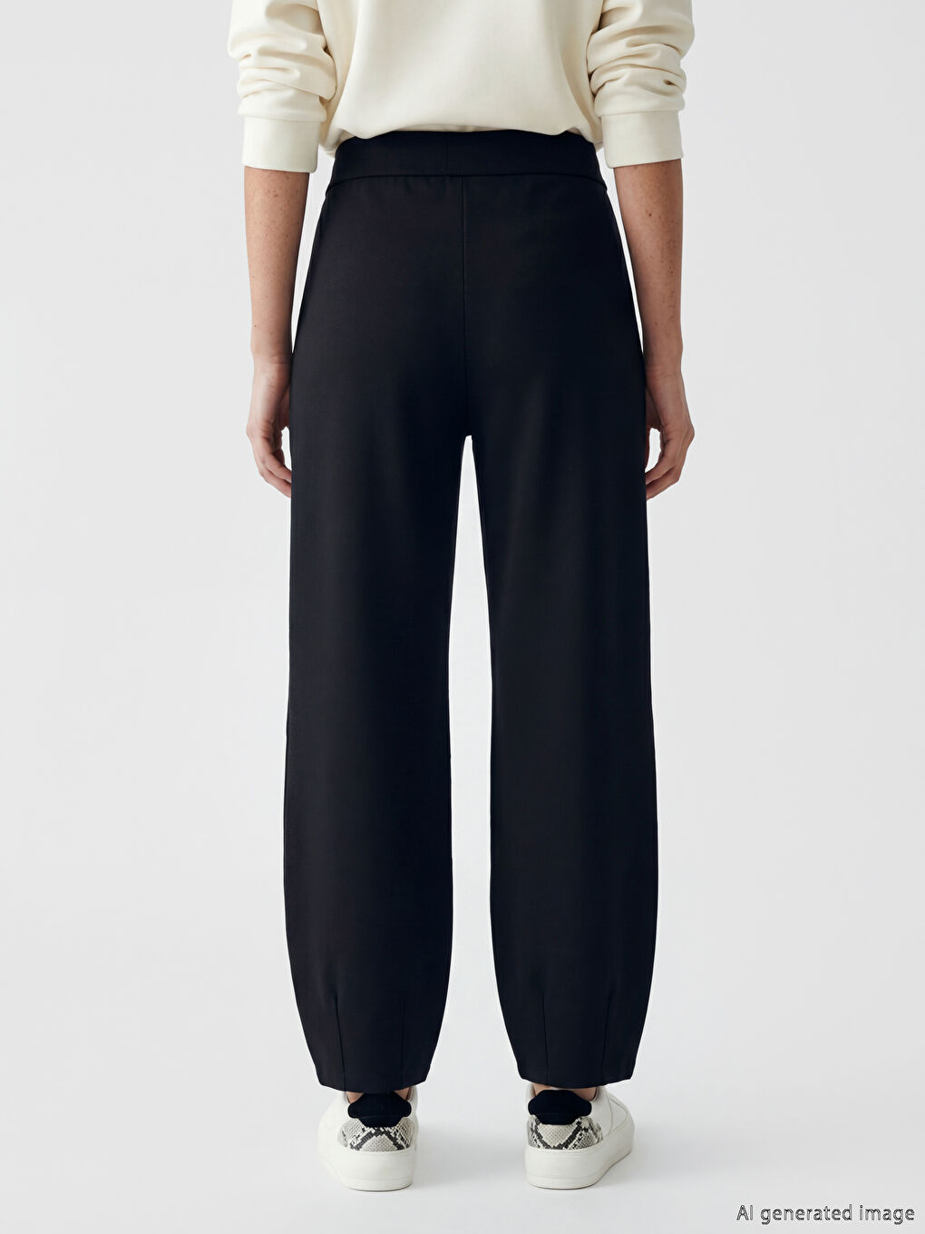 Elastic Waist Women's Sweatpants-3