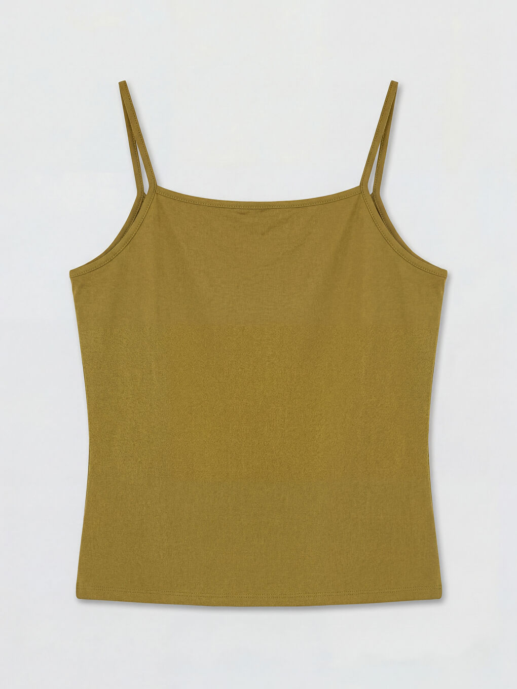 Yeşil U Yaka İp Askılı Kadın Atlet-1