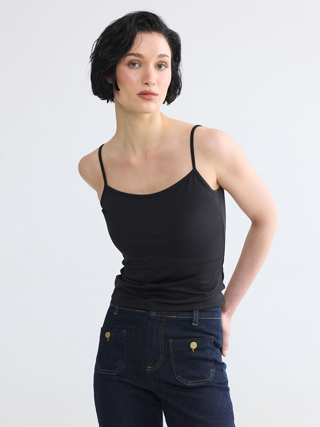 U Neck Strappy Women's Vest